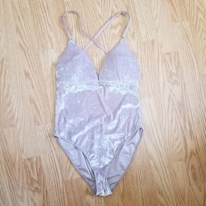 H&M Velvet Bodysuit